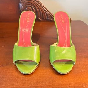 Kate Spade Green Heels Size 7 Good Condition
